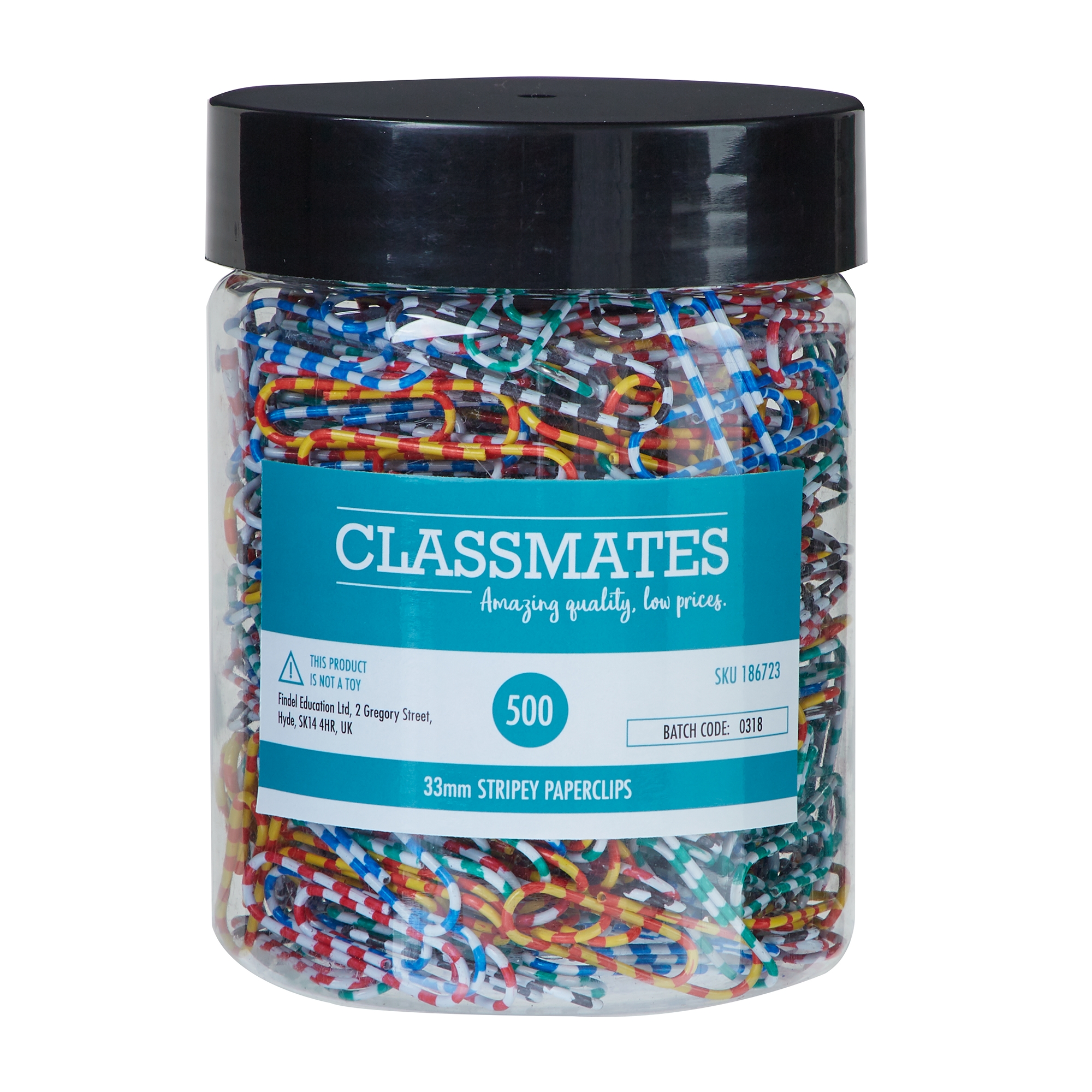 Classmates Paper Clips 33mm - Pack of 500
